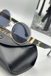 Celine Gold - Siyah Metal Kasa Unisex Güneş Gözlüğü  G1985-VLL