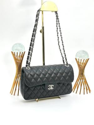Chanel Jumbo Flap Gümüş Siyah Kadın Çanta VLT392