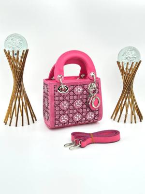 Christian Dior Lady Mini Satin Pembe Kadın Çanta VLT394