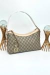 GUCCİ EMNLEM SHOULDER BAG NEW MODEL BEJ VLT402