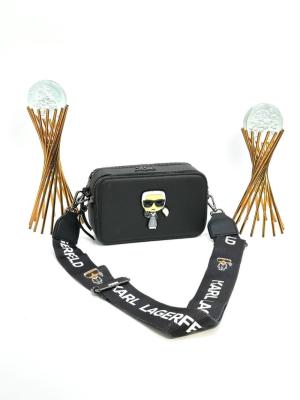 KARL LAGERFERD SNAPSHOT WITH BAGS BLACK