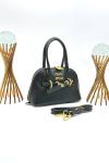MİU MİU AVENTURE NAPPA TOP HANDLE BAG BLACK KADIN ÇANTA