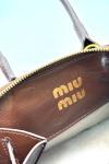 Miu Miu AVENTURE NAPPA TOP HANDLE BAG BROWN KADIN ÇANTA