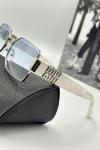 Miu Miu Yeni Sezon Beyaz Unisex Güneş Gözlüğü  G1998-VLL