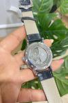 Bvlgari gümüş Mavi Kadran Yılan Saat  S608