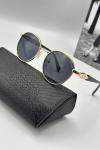 Prada Gold Çerçeve Siyah Cam Unisex Güneş Gözlüğü  G2014-VLL