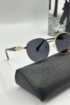 Prada Gold Çerçeve Siyah Cam Unisex Güneş Gözlüğü  G2014-VLL