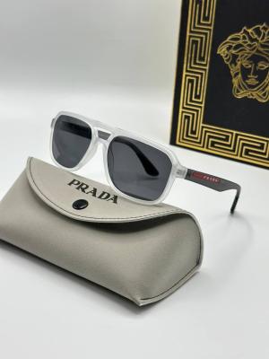 Prada Gri Şeffaf İthal Erkek Güneş Gözlük G3221-VLL