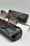 Ray-Ban Scuderia Ferrari Kahverengi Unisex Güneş Gözlüğü  G3073-VLL