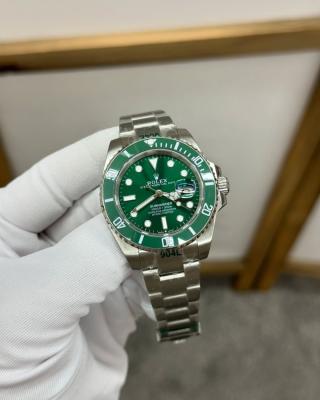 Rolex Çelik Gümüş  Yeşil Erkek Kol Saati | S753-VLL