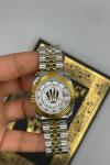 Rolex Datejust Gold Gümüş Kadın Kol Saat S883