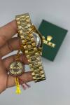 Rolex Datejust Gold Yeşil Kadran Erkek Kol Saat S915