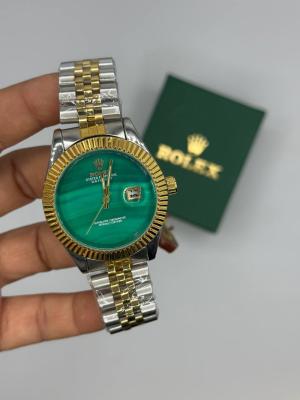 Rolex Datejust Gold Gümüş Yeşil Kadran Erkek Kol Saat S916