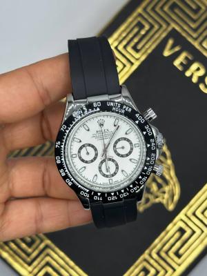Rolex Daytona Black - White Erkek Kol Saat S886-DAY-T