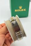 Rolex Gold-Gümüş Yeşil Kadran Kadın Saat  S609-VLL