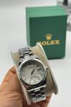 Rolex Gümüş Beyaz Kadran Kadın Saat  S722-VLL