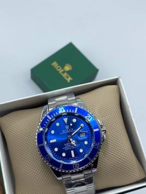 Rolex Submariner Gümüş Mavi Erkek Kol Saati  S603