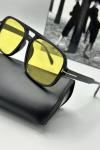 Tom Ford Siyah Çerçeve Sarı Cam Unisex Güneş Gözlüğü  G1979-VLL